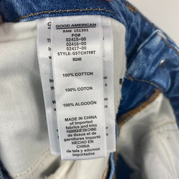 Good American Light Blue Straight Leg Jeans - Picture 10 of 15